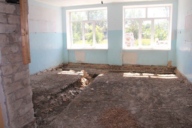 Капитальный ремонт здания школы